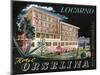 Label, Hotel Orselina, Locarno, Switzerland-null-Mounted Art Print