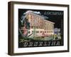 Label, Hotel Orselina, Locarno, Switzerland-null-Framed Art Print