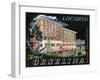 Label, Hotel Orselina, Locarno, Switzerland-null-Framed Art Print