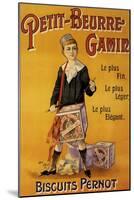 Label of Pernot Biscuits: Petit Beurre Gamin, c.1901-Jack Abeille-Mounted Giclee Print