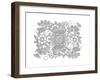 Label Pattern 1-Neeti Goswami-Framed Art Print