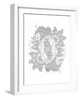 Label Pattern 4-Neeti Goswami-Framed Art Print