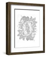 Label Pattern 4-Neeti Goswami-Framed Art Print