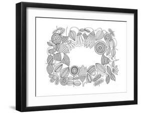 Label Pattern 5-Neeti Goswami-Framed Art Print