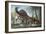 Labocania Attacking a Magnapaulia Dinosaur-null-Framed Premium Giclee Print