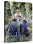 Labor Activist Cesar Chavez Talking in Field with Grape Pickers of United Farm Workers Union-Arthur Schatz-Stretched Canvas