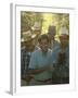 Labor Activist Cesar Chavez Talking in Field with Grape Pickers of United Farm Workers Union-Arthur Schatz-Framed Premium Photographic Print