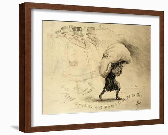 Labor Cartoon-null-Framed Giclee Print