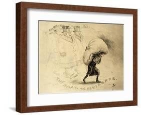 Labor Cartoon-null-Framed Giclee Print