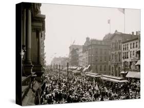 Labor Day Crowd, Main St., Buffalo, N.Y.-null-Stretched Canvas