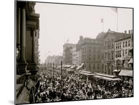 Labor Day Crowd, Main St., Buffalo, N.Y.-null-Mounted Photo