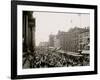 Labor Day Crowd, Main St., Buffalo, N.Y.-null-Framed Photo