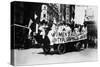 Labor Day Parade Float Photograph - New York, NY-Lantern Press-Stretched Canvas