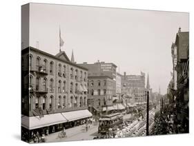 Labor Day Parade, Main St., Buffalo, N.Y.-null-Stretched Canvas