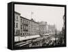 Labor Day Parade, Main Street, Buffalo, N.Y.-null-Framed Stretched Canvas