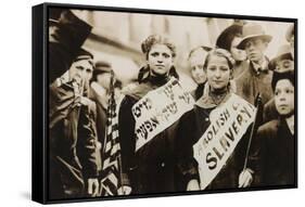 Labor Day Parade of Jewish Girls-null-Framed Stretched Canvas