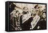 Labor Day Parade of Jewish Girls-null-Framed Stretched Canvas