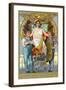 Labor Day Souvenir Laborers with Lady Justice-Lantern Press-Framed Art Print