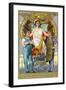 Labor Day Souvenir Laborers with Lady Justice-Lantern Press-Framed Art Print