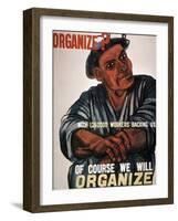 Labor: Poster, 1930S-Ben Shahn-Framed Giclee Print