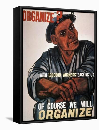 Labor: Poster, 1930S-Ben Shahn-Framed Stretched Canvas