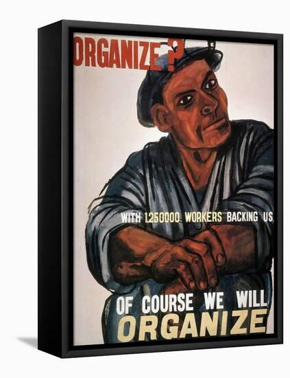 Labor: Poster, 1930S-Ben Shahn-Framed Stretched Canvas