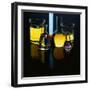 Laboratory Flasks and Beakers Filled with Liquid-James L^ Amos-Framed Photographic Print