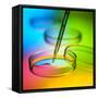 Laboratory Glassware-Tek Image-Framed Stretched Canvas