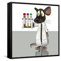 Laboratory Mouse, Conceptual Artwork-Friedrich Saurer-Framed Stretched Canvas