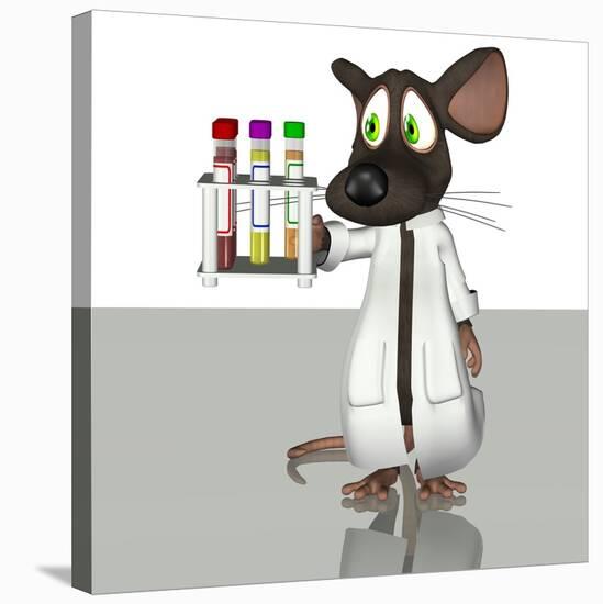 Laboratory Mouse, Conceptual Artwork-Friedrich Saurer-Stretched Canvas