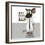 Laboratory Mouse, Conceptual Artwork-Friedrich Saurer-Framed Premium Photographic Print