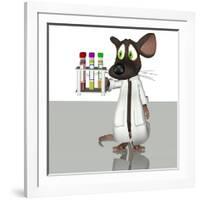 Laboratory Mouse, Conceptual Artwork-Friedrich Saurer-Framed Photographic Print