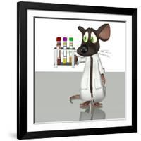 Laboratory Mouse, Conceptual Artwork-Friedrich Saurer-Framed Photographic Print