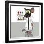 Laboratory Mouse, Conceptual Artwork-Friedrich Saurer-Framed Photographic Print