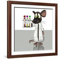 Laboratory Mouse, Conceptual Artwork-Friedrich Saurer-Framed Photographic Print