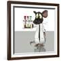 Laboratory Mouse, Conceptual Artwork-Friedrich Saurer-Framed Photographic Print