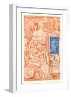 Laborer and Family, Labor Is Life-null-Framed Giclee Print