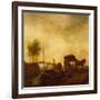 Laborers loading Peat from a Barge onto a Wagon-Philips Wouwermans or Wouvermans-Framed Giclee Print