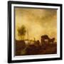 Laborers loading Peat from a Barge onto a Wagon-Philips Wouwermans or Wouvermans-Framed Giclee Print