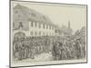 Labour Riots in Hungary, Outside the Townhall at Bekes Csaba-Johann Nepomuk Schonberg-Mounted Giclee Print