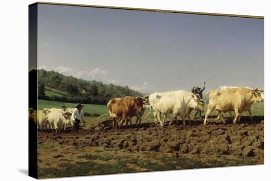 Labourage nivernais : le sombrage-Rosa Bonheur-Stretched Canvas