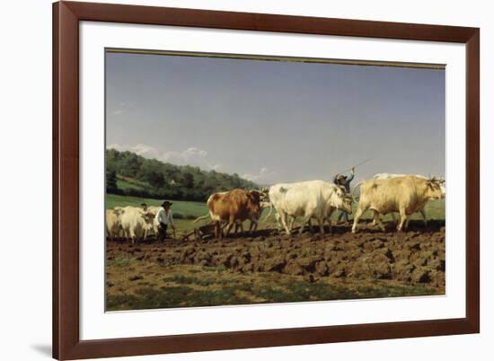 Labourage nivernais : le sombrage-Rosa Bonheur-Framed Giclee Print