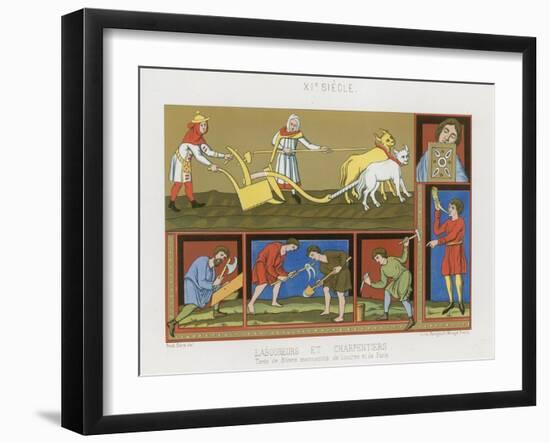 Labourers and Carpenters-null-Framed Giclee Print