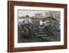 Labourers Pulling a Heavily Laden Cart on Jacob van Lennepkade, Amsterdam, 1900-Georg-Hendrik Breitner-Framed Giclee Print