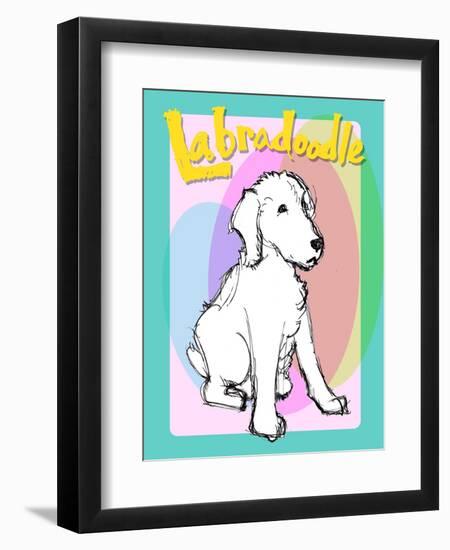 Labradoodle 2-Cathy Cute-Framed Premium Giclee Print