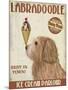 Labradoodle, Golden, Ice Cream-Fab Funky-Mounted Art Print