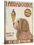 Labradoodle, Golden, Ice Cream-Fab Funky-Stretched Canvas