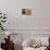 Labrador (8 Week Old Pup) with Pumpkins and Broom-null-Photographic Print displayed on a wall