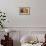 Labrador (8 Week Old Pup) with Pumpkins and Broom-null-Framed Photographic Print displayed on a wall