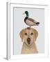 Labrador and Duck-Fab Funky-Framed Art Print